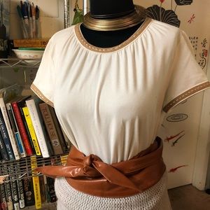 M/L Ready-2-Wear Fendi/Selleria noted Stitched top